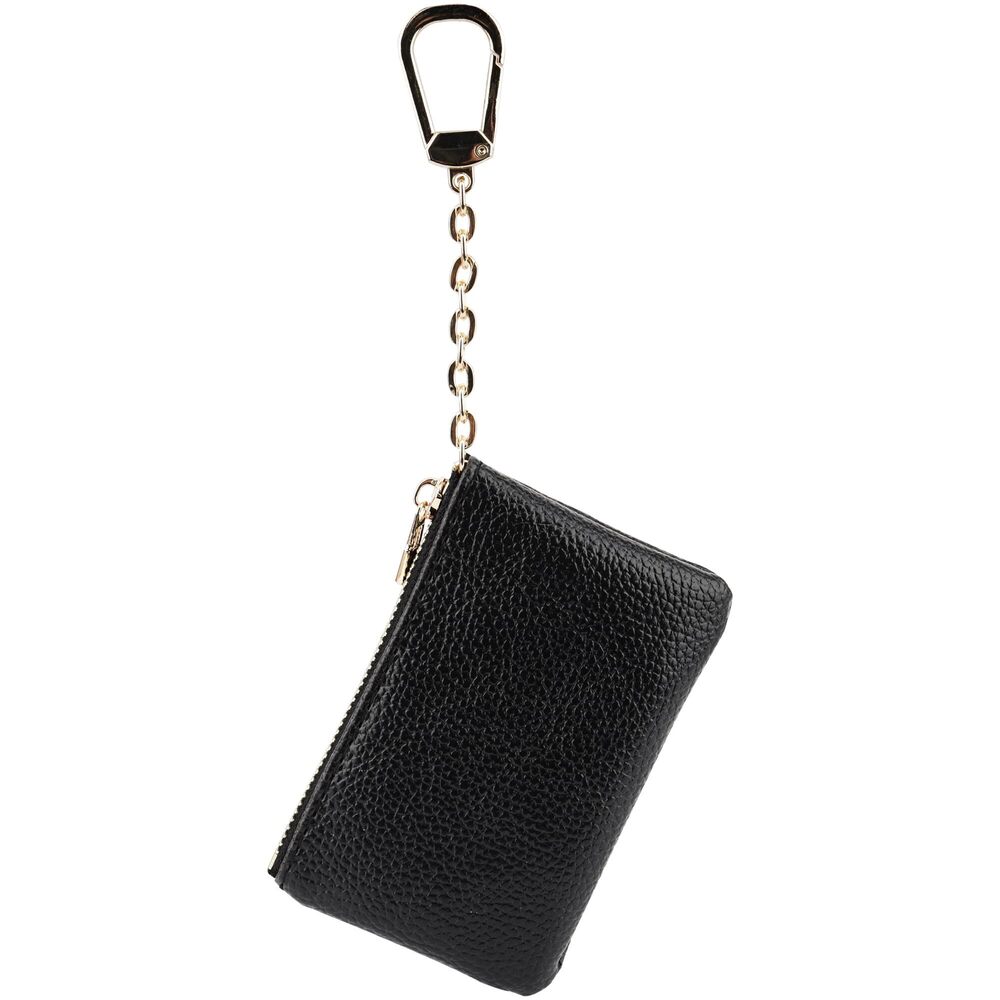 4971 Coin Purse With Key Chain, Full Grain Leather Mini Wallet, Small Coin